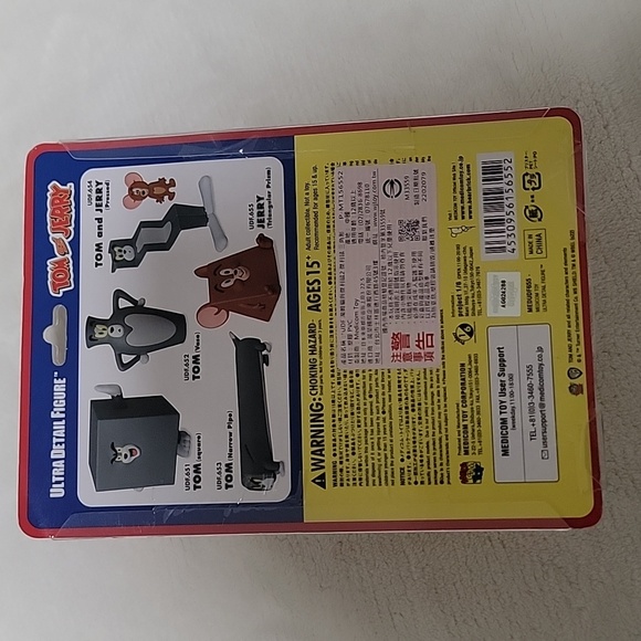 Medicom Toy Japan Official Tom and Jerry Triangular Prism Ultra Detail Figure - Picture 8 of 8